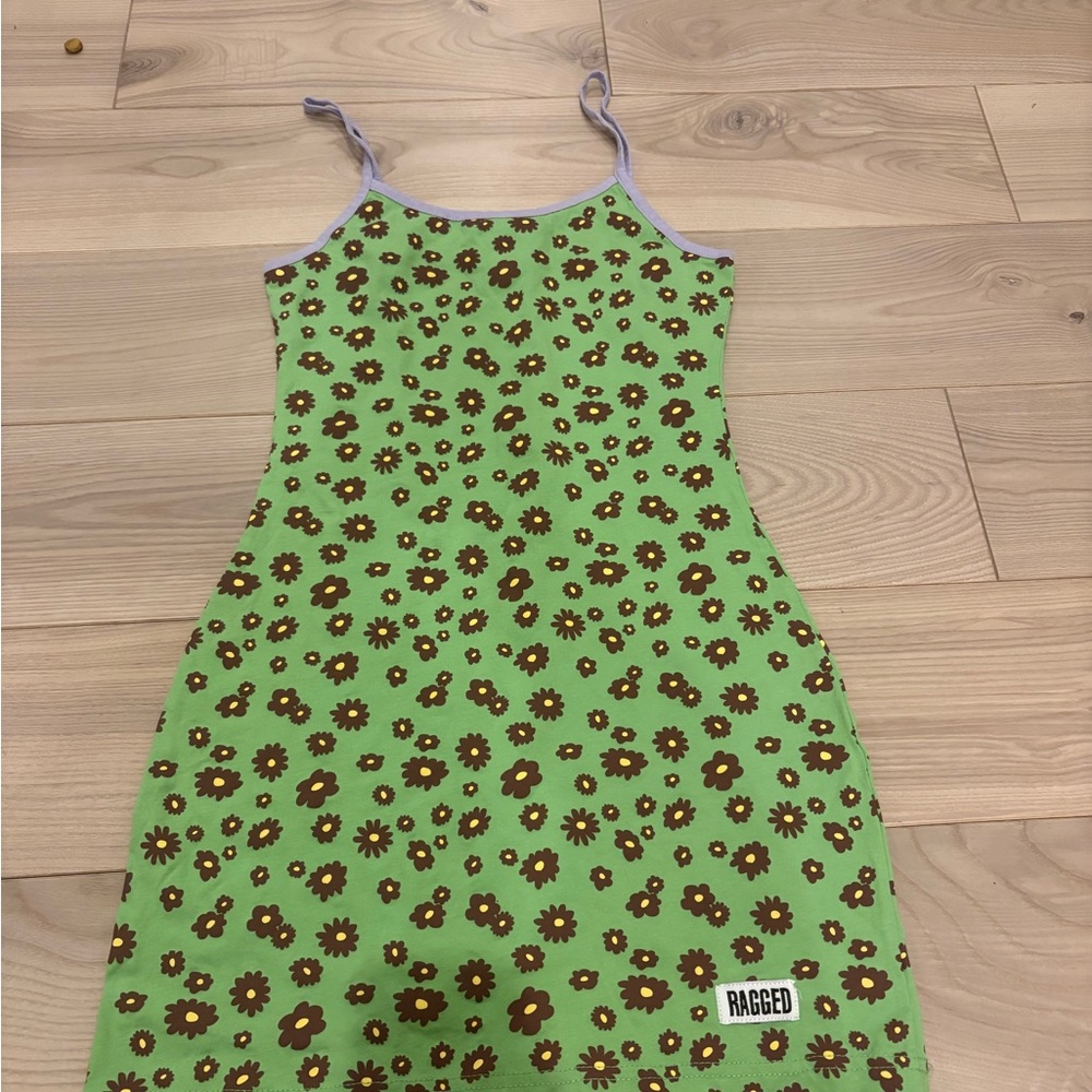 PacSun Green Floral Mini Dress